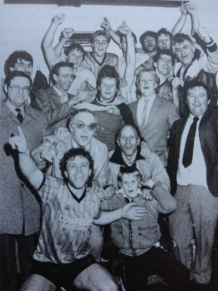 After match celebrations