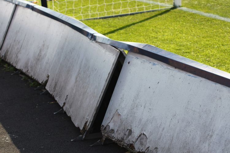 Advertising board after encounter with Gregg Smith