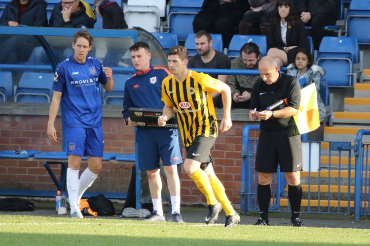 Jordan Gough comes on