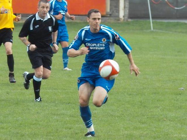 David Farrell races forward