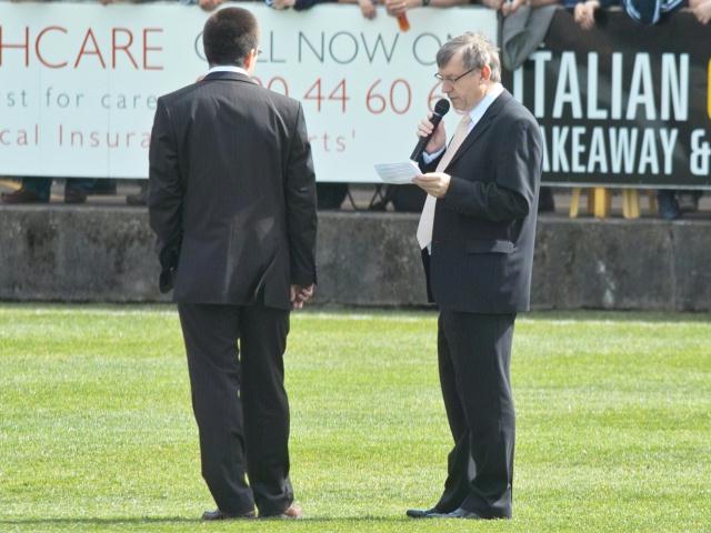 Chairman David Newton makes a statement