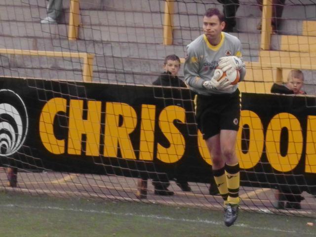 Tom Evans makes an easy save