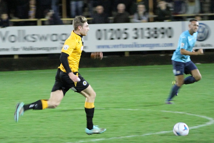 Mark Jones breaks forward