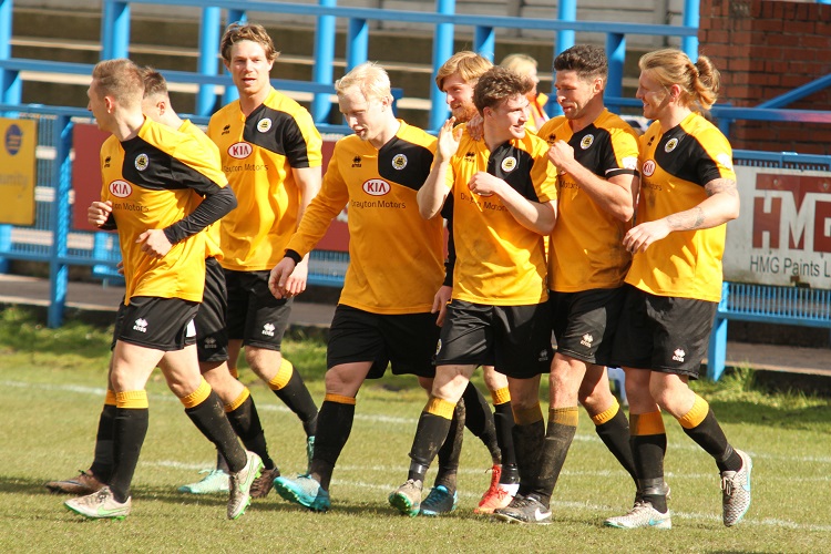The team celebrate