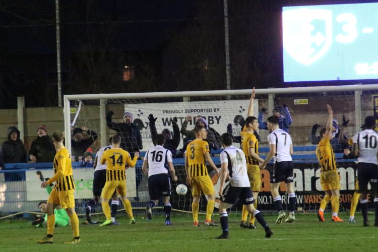 Guiseley get a goal back 4-5