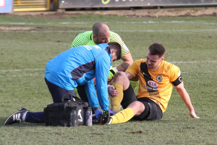 Captain Keane injured