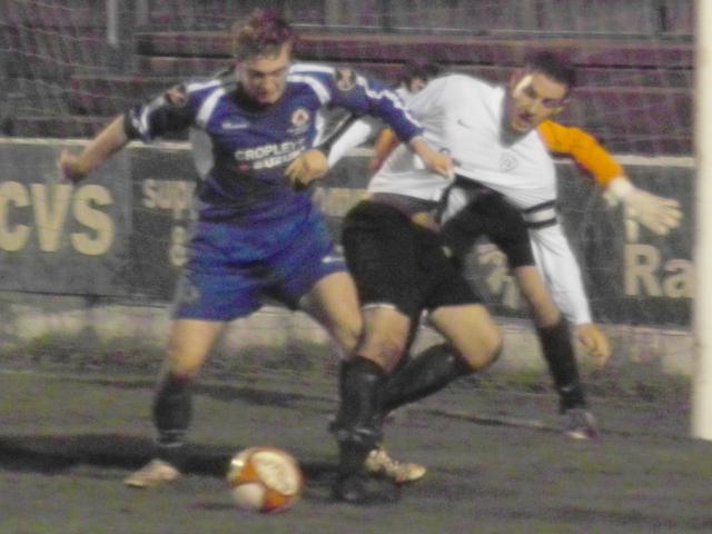 Goalmouth tussle