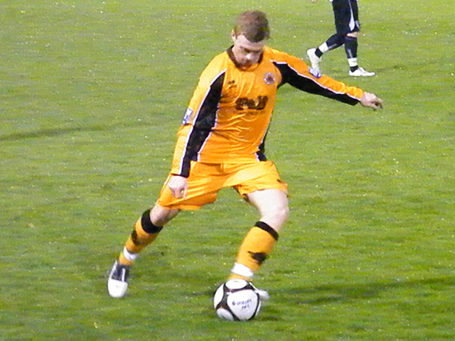 Yates pumps the ball upfield