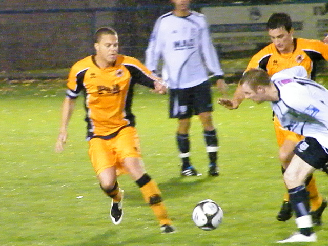 Lee Canoville and Anthony Church defend