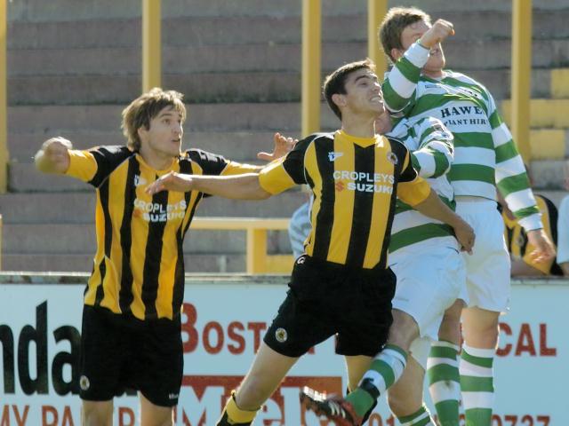 Mikel Suarez heads home Boston's second goal