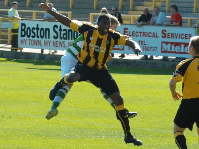 Danny Davidson has his knee twisted