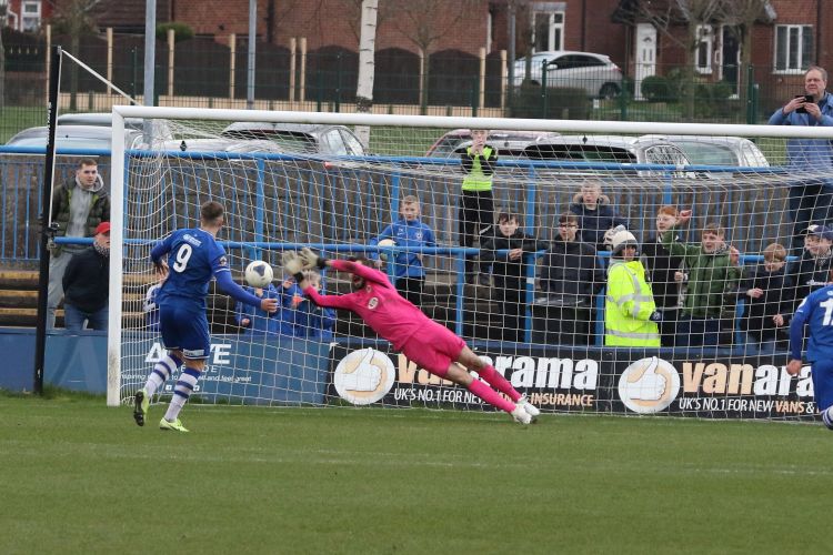 Almost a spot kick save