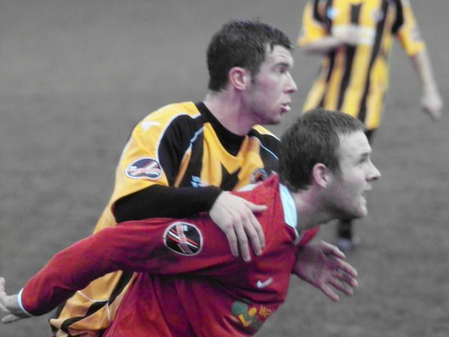 James Cullingworth marks his man