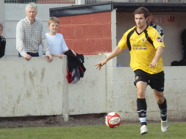 Tom Matthews brings the ball forward