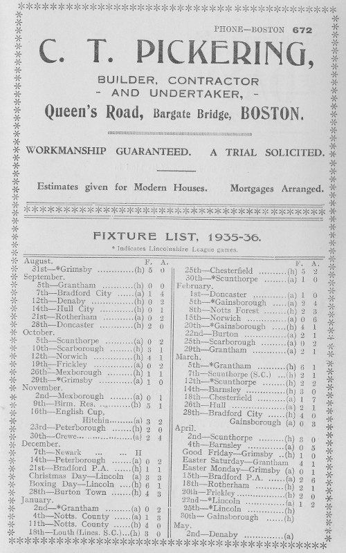 Programme Page 7 - 1935/6