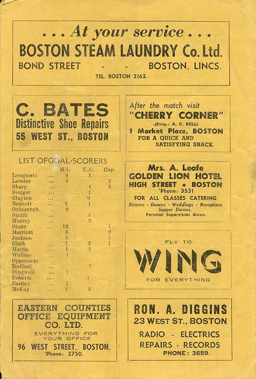 Programme Page 8 - 1949/50