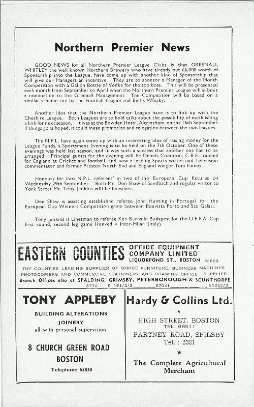 Programme Page 6 - 1976/7