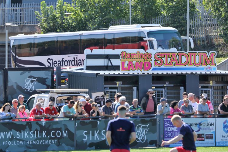The Sleafordian has arrived at the Flamingo Land Stadium