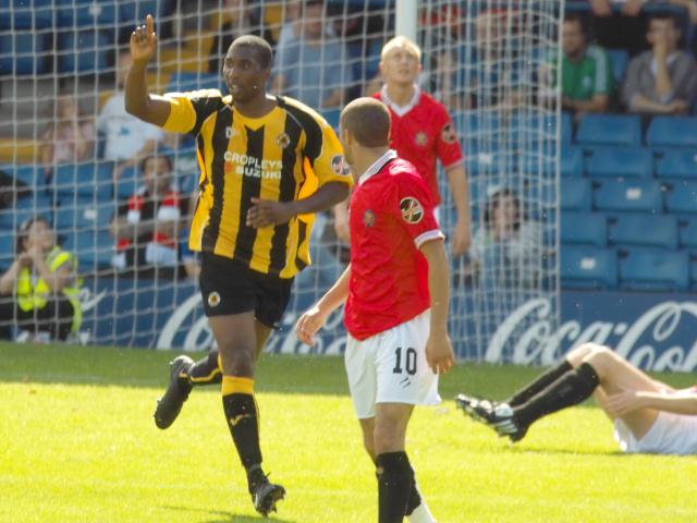 Danny Davidson chalks up his first goal