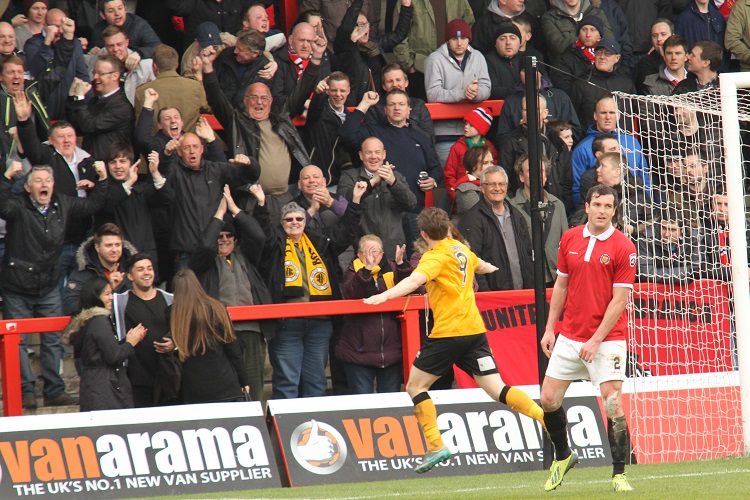 The Boston fans go wild