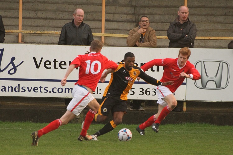 Rene Steer starts his goal charge