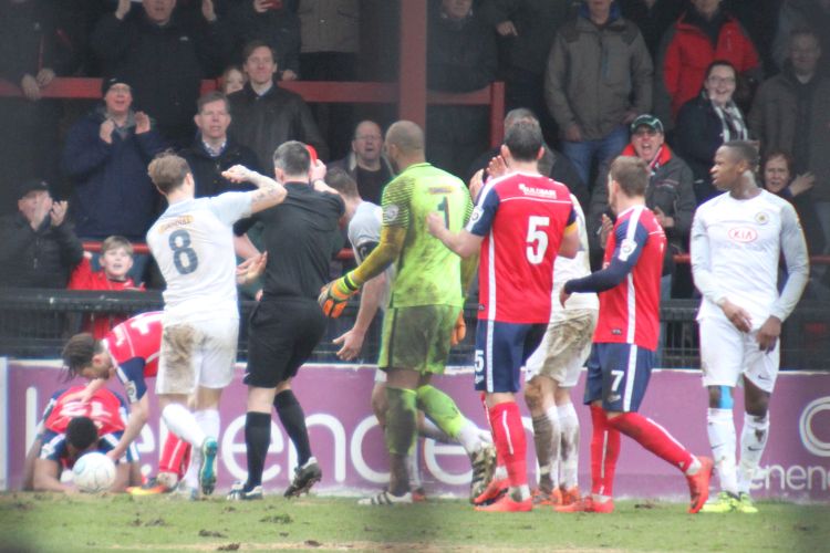 Ben Middleton sent off